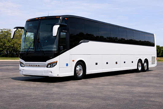56-passenger charter bus rental De Soto TX